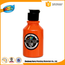 Precio competitivo adulto Pintura de acrílico de la botella del arte de la naranja 120ml